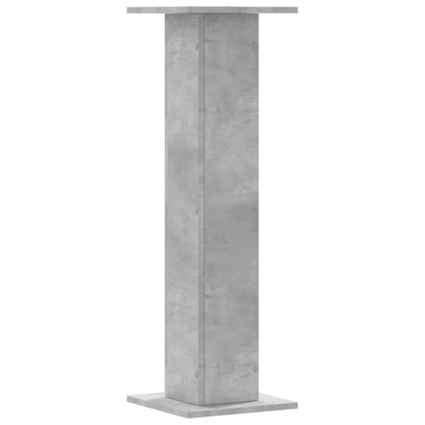 Högtalarställ 2 st betonggrå 30x30x95 cm konstruerat trä