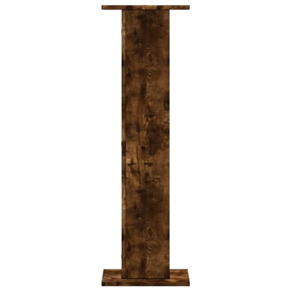 højtalerstativer 2 stk. 30x30x95cm konstrueret træ røget egetræ