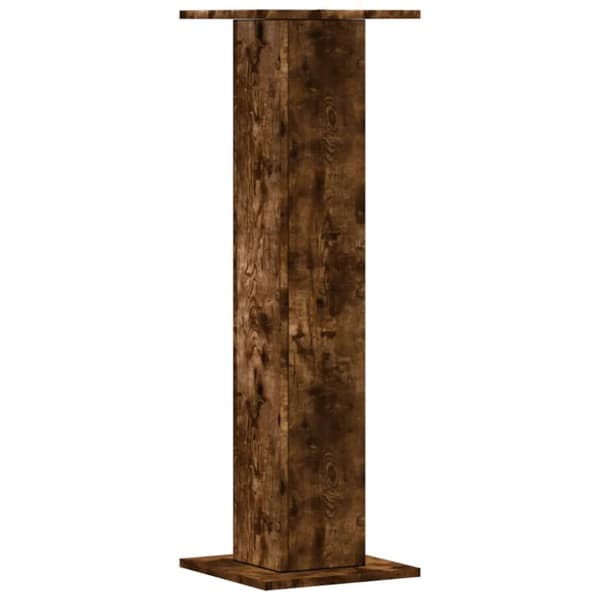 højtalerstativer 2 stk. 30x30x95cm konstrueret træ røget egetræ