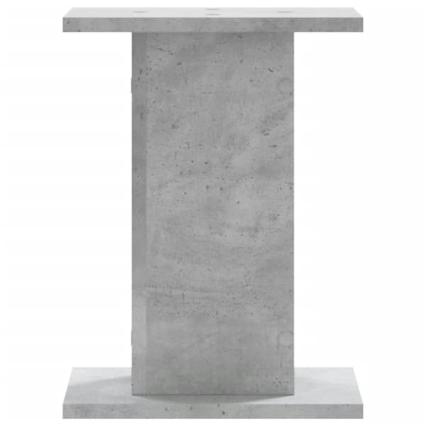 Högtalarställ 2 st betonggrå 30x30x40 cm konstruerat trä