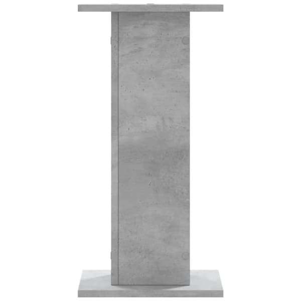 Högtalarställ 2 st betonggrå 30x30x60 cm konstruerat trä