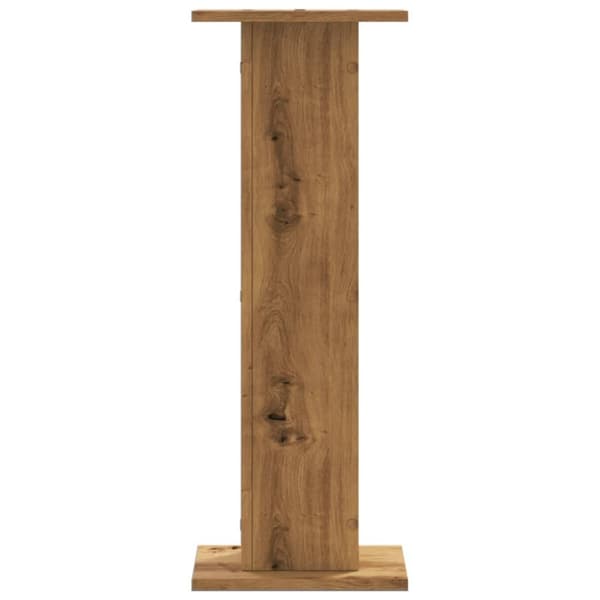 højtalerstativer 2stk. 30x30x80cm konstrueret træ egetræsfarvet