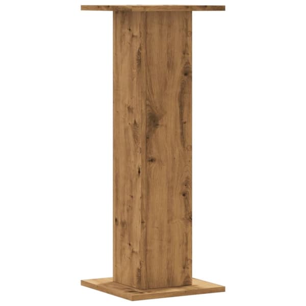 højtalerstativer 2stk. 30x30x80cm konstrueret træ egetræsfarvet