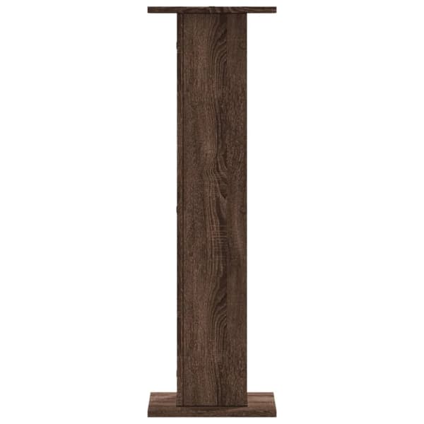 højtalerstativer 2 stk. 30x30x95 cm konstrueret træ brun egetræ
