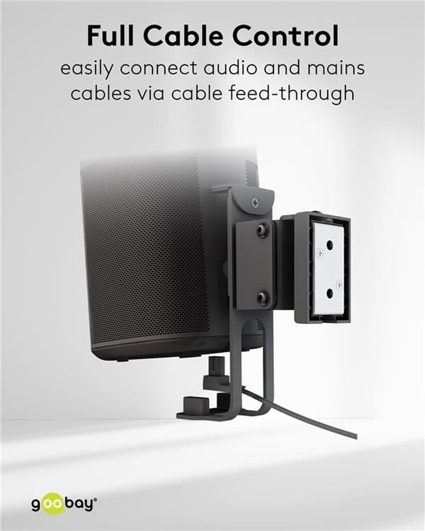 Seinäteline kaiuttimille One Sound Flex, musta