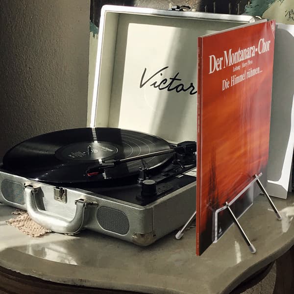 INF Klar Akryl Plade Stander, Vinyl Plade Display Stander til Skrivebord