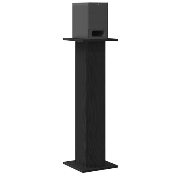 vidaXL Høyttalerstativer 2 stk Svart Eik 30x30x95 cm Laget av Tre