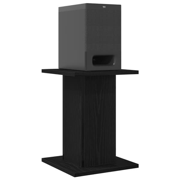 vidaXL Højttalerstands 2 stk Grå Sonoma 30x30x40 cm Ingeniørtræ Sort eg Træ