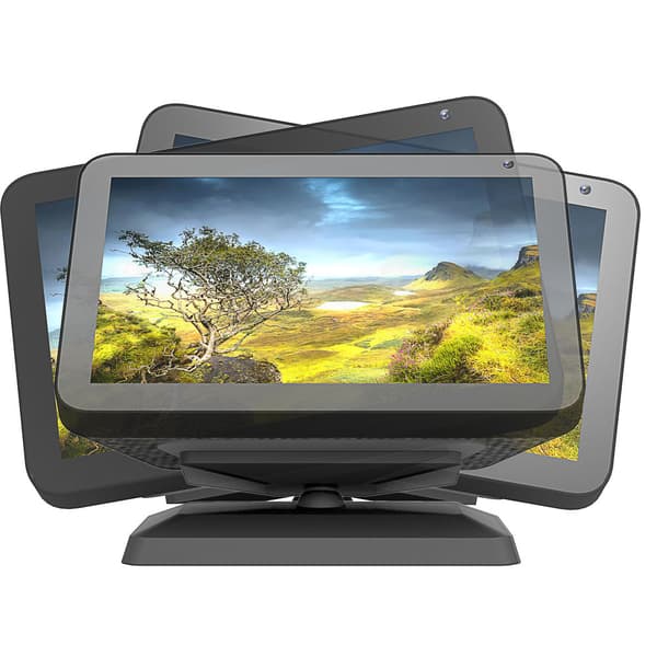INF Säädettävä jalusta Echo Show 8:lle 1. ja 2. sukupolvi Musta