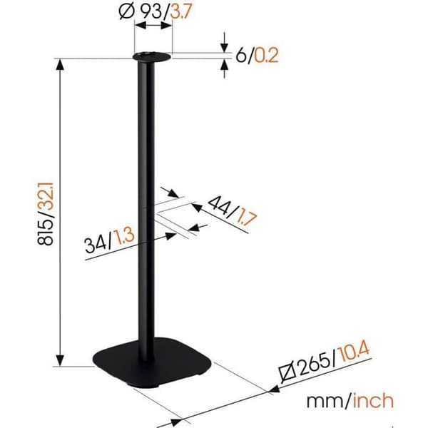 Vogel's SFS 4113 Black - Högtalarställ för Sonos Era 100 (varje) - Högtalartillbehör