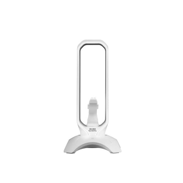 Mars Gaming MHHPRO Vit – Stöd för Gamer Hörlurar RGB – 2x USB – Mus Bungee