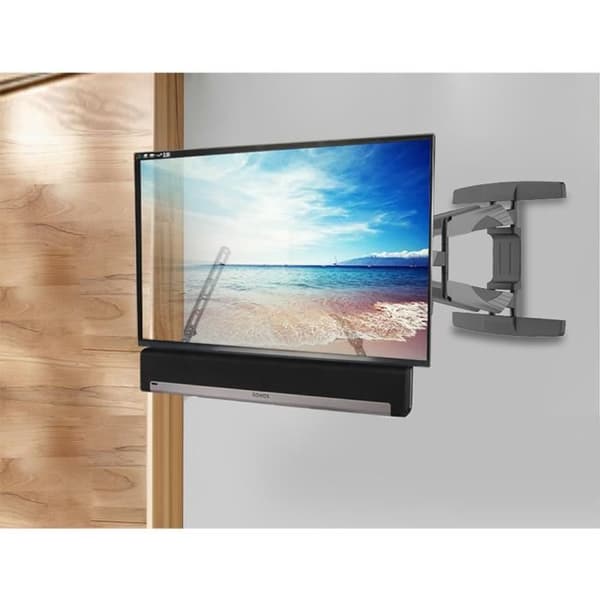 Universal soundbar-fäste upp till 15 kg Högtalarfäste för montering under eller på TV:n Justerbar