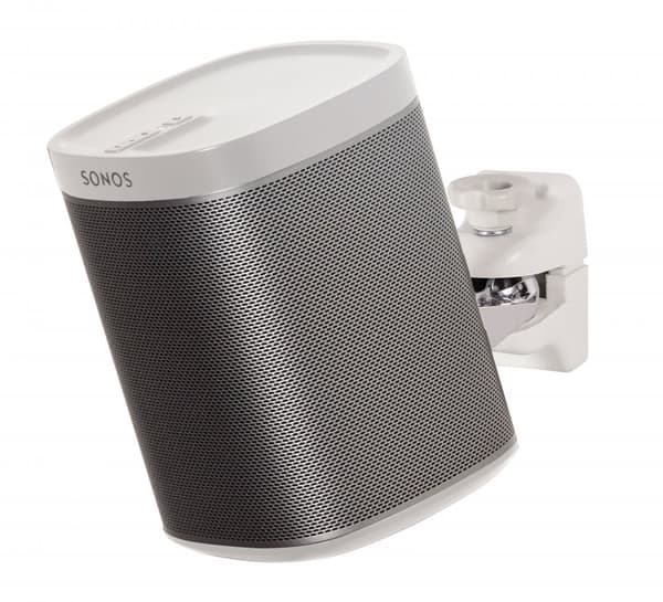 Højttalervægbeslag til små højttalere, universal, passer til SONOS B-Tech BT332 højttalere Hvid