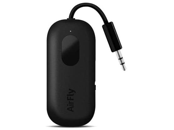 Twelve South AirFly Pro - Langaton Bluetooth-äänivastaanotin/lähetin langattomille kuulokkeille, matkapuhelimelle, autoäänelle - musta