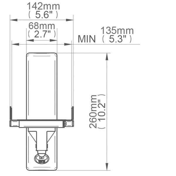 B-Tech BT77 Högtalarfäste Vägg Tiltbar, Svängbar Väggavstånd (max.): 27.3 cm Vit 1 par