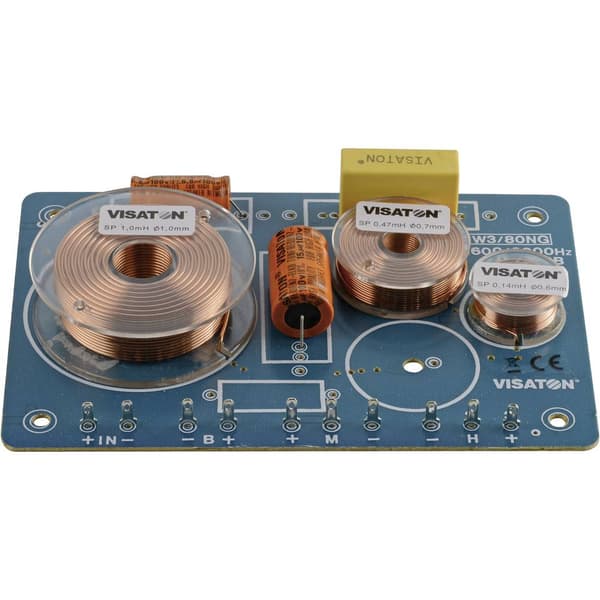 Visaton HW 3/80 NG - 8 Ohm 3-vägs frekvensväxel 8 Ω