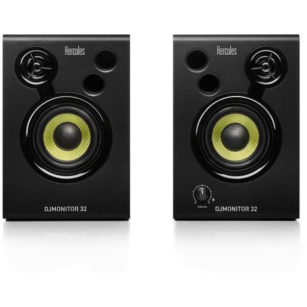 Hercules DJMonitor 32 Monitorhögtalare Aktiv 7.6 cm 3 tum 30 W 1 par Svart