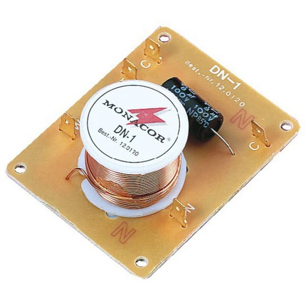 Monacor DN-1 2-vägs delningsfilter 8 Ω