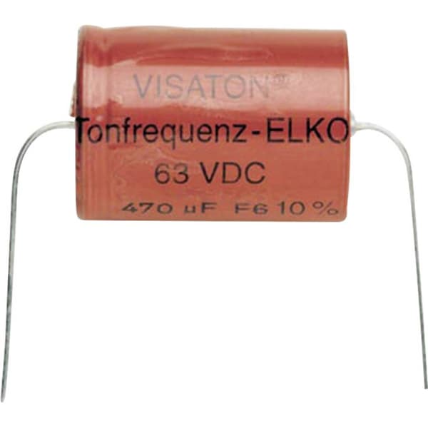Högtalar-kondensator Visaton Bipolar Elco 470 UF 470 µF