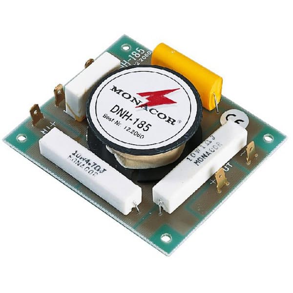 Monacor DNH-185 Högtalarfrekvensväxel 8 Ω