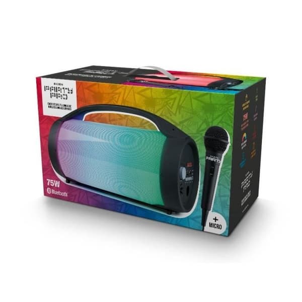 BIGBEN PARTYBTPRO Bluetooth-högtalare - USB SD AUX IN - 38 CM + TRÅDLÖS MIC