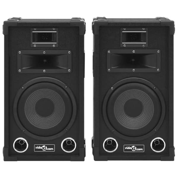 vidaXL prof. passive hi-fi-scenehøjttalere 2 stk. 800 W sort