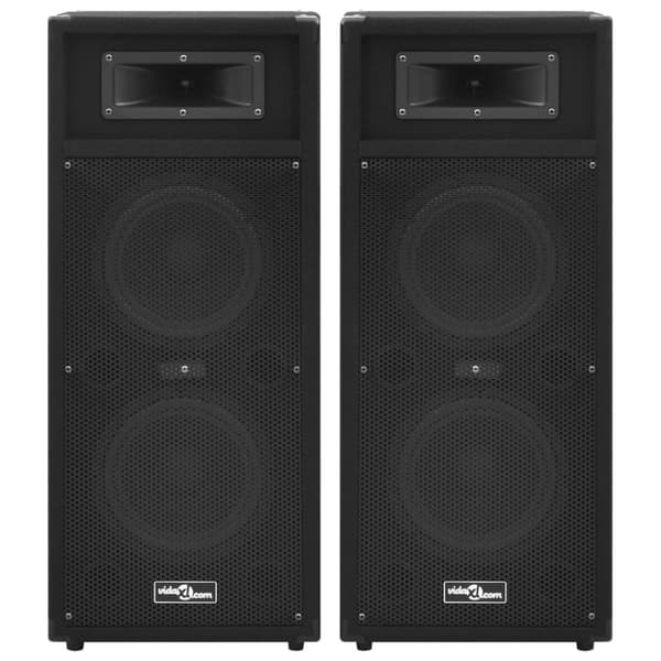vidaXL Passiva PA-högtalare 2 st 1000 W svart