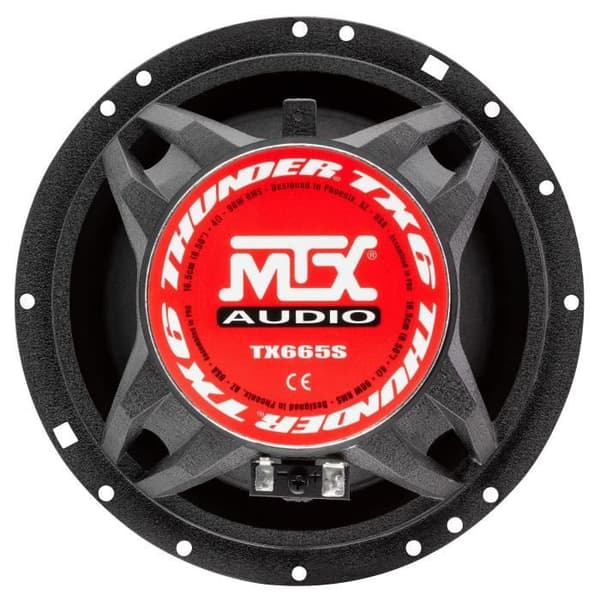MTX TX665S Högtalarsats 16,5 cm 2-vägs 90 W RMS 4O aluminiumchassi neodymium diskant silke dome coil TSV TIL