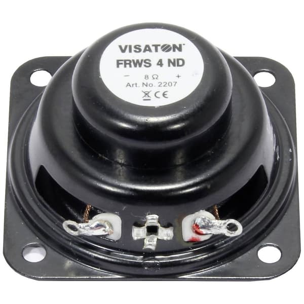 Visaton FRWS 4 ND - 8 Ohm 1.6 tum 4 cm Bredbandshögtalarelement 2 W 8 Ω Svart