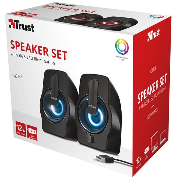 Gemi 2.0 RGB-belyste højttalere