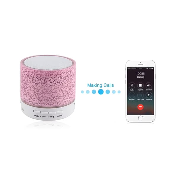 Højttaler - Bluetooth med LED - Bærbar & Mini-format