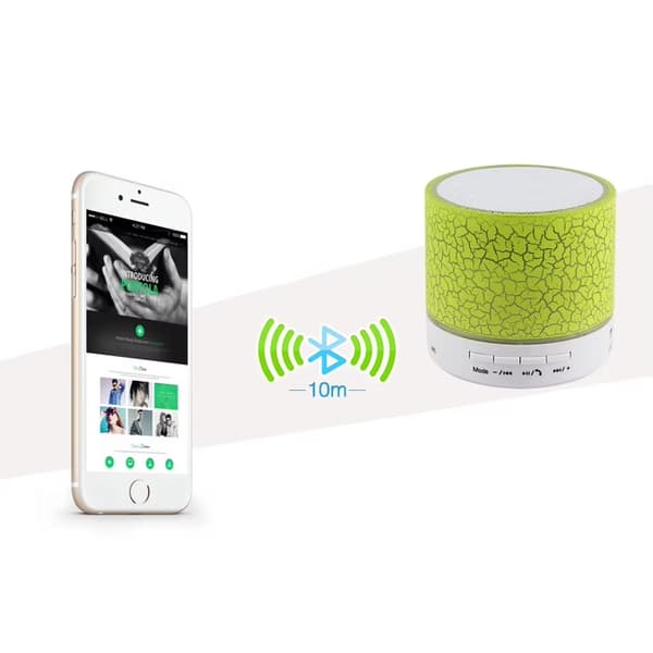Højttaler - Bluetooth med LED - Bærbar & Mini-format