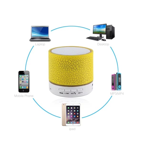 Kaiutin - Bluetooth ja LED - Kannettava & Minikokoinen