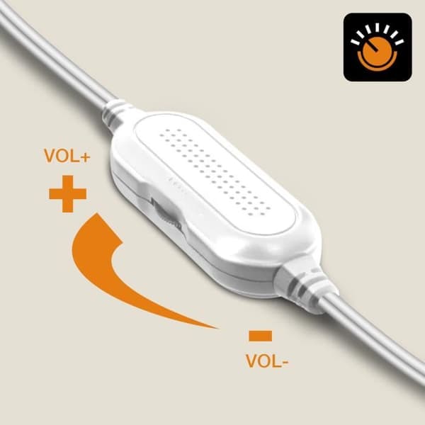 Trådlös Högtalare - LinQ - A2035 - 6W - Jack 3.5mm - 2 Vita Högtalare