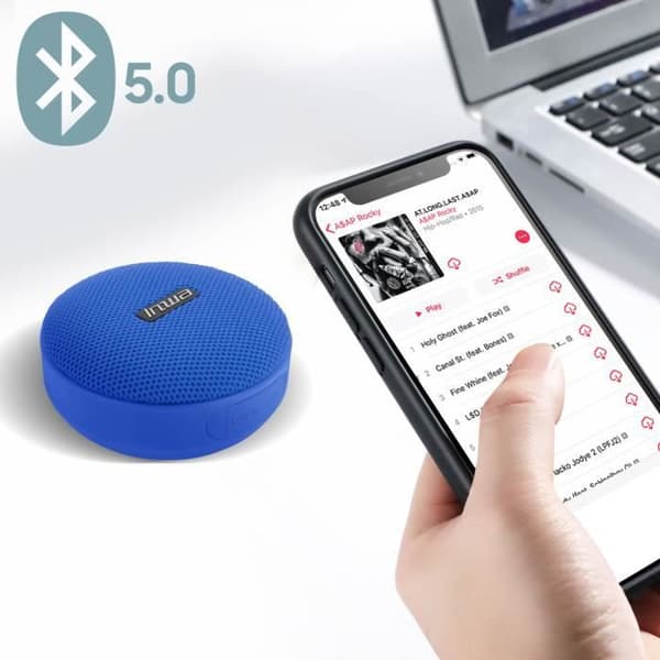AVIZAR Cykel Bluetooth Högtalare - IPX7 Vattentät Trådlös 5W Sport Högtalare - Blå