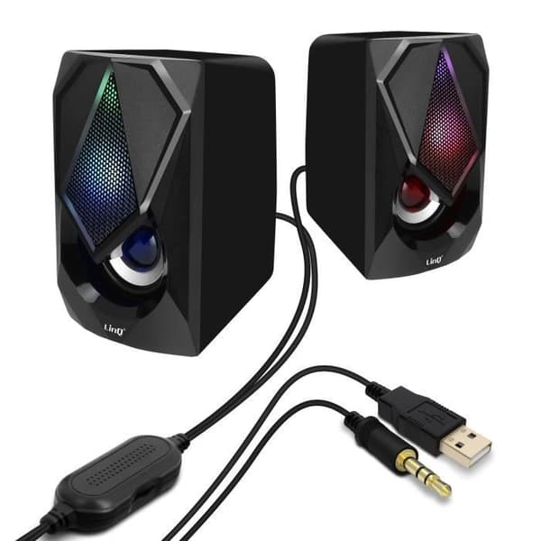 Trådlös Högtalare - LinQ - A4000 - 3W x 2 - USB - RGB LED