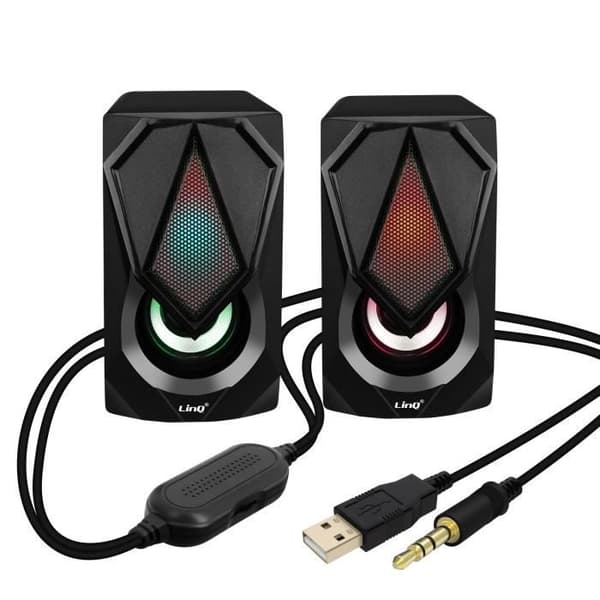 Trådlös Högtalare - LinQ - A4000 - 3W x 2 - USB - RGB LED
