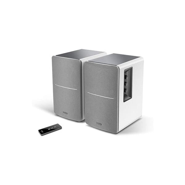 Edifier R1280T Vit - 42W Active Studio and Library-högtalare, IR-fjärrkontroll, 2 RCA-ingångar, Integrerad förstärkare, För PC, Laptop