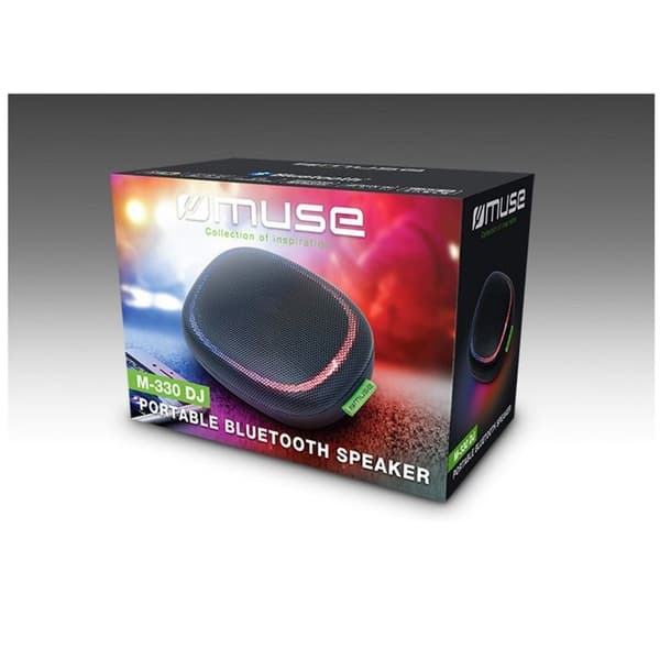 MUSE M-330 DJ bärbar Bluetooth-högtalare - 5W effekt - USB - AUX - 10 m räckvidd