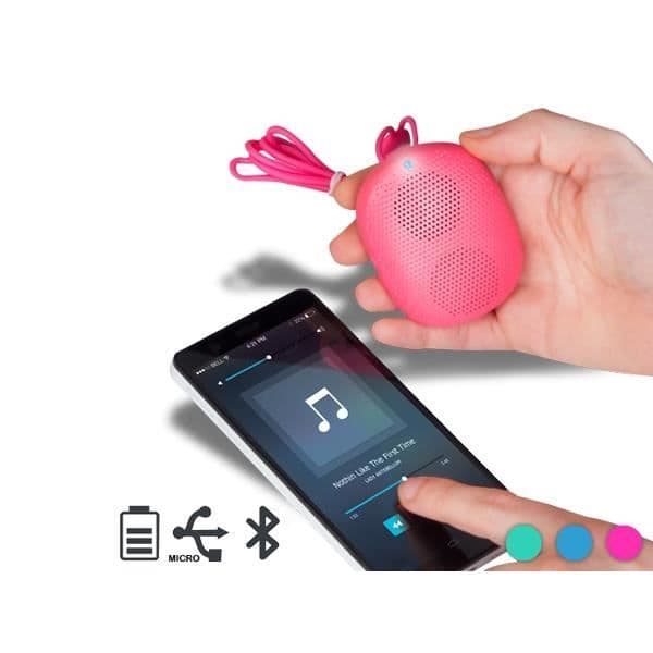 Mini bluetooth högtalare rosa handsfree kit ovanligt design heminredningsobjekt