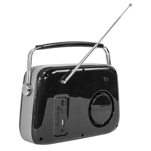 Madison retro radio m. Bluetooth og FM (Sort)
