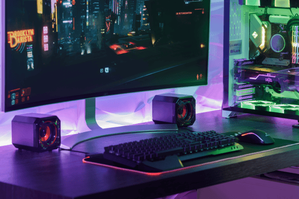 Gator Eye Gaming Högtalare - Röd