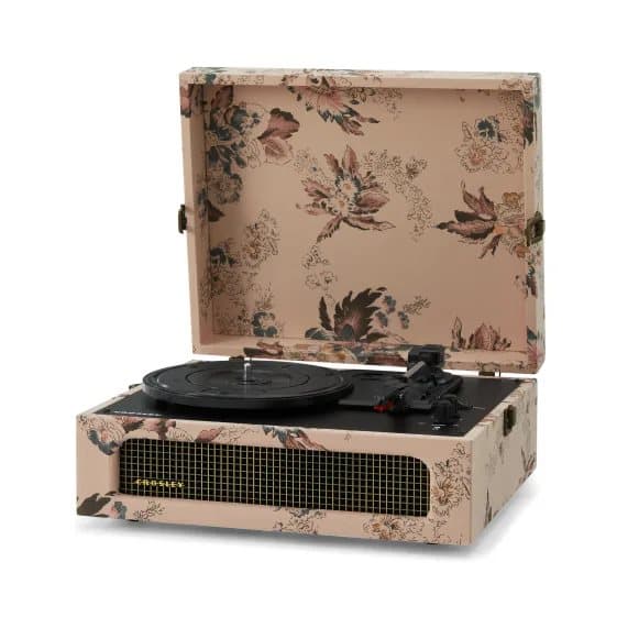 Crosley Voyager Two-Way Bluetooth levysoitin (Floral)