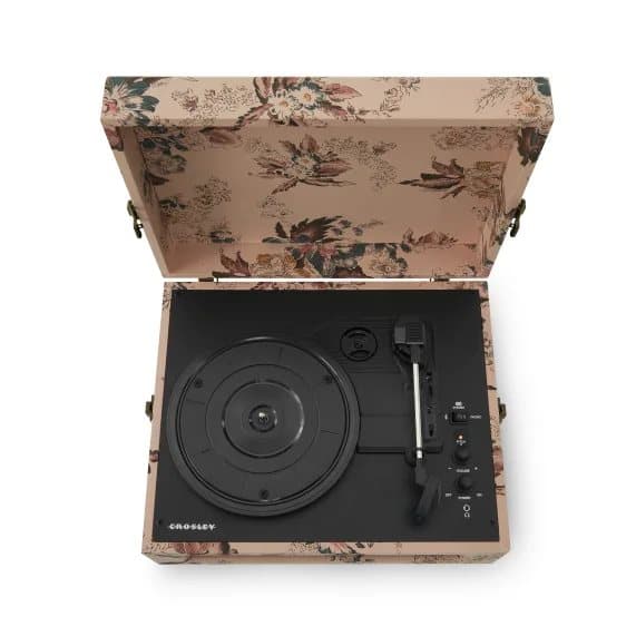 Crosley Voyager Two-Way Bluetooth levysoitin (Floral)