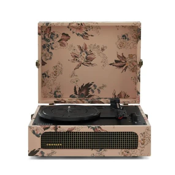 Crosley Voyager Two-Way Bluetooth levysoitin (Floral)