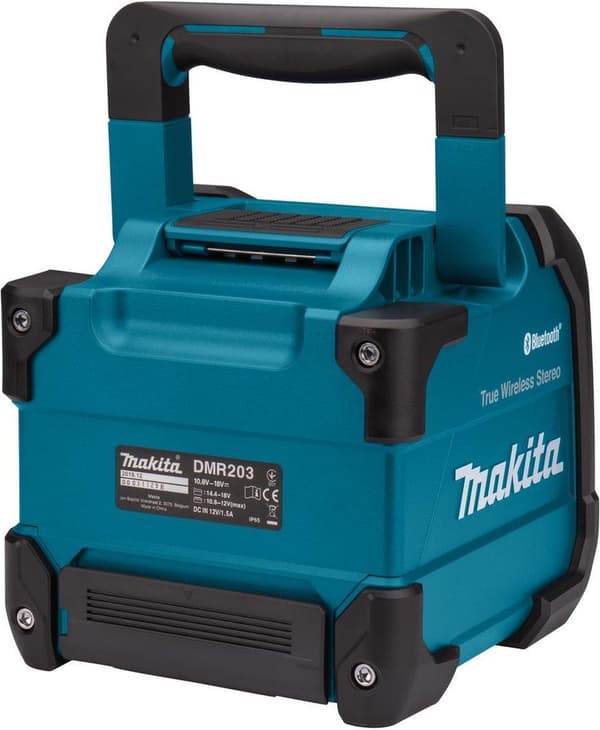 Makita DMR203 10,8-18V Li-Ion Batteri Bluetooth-högtalare - fungerar på nätström och batteri