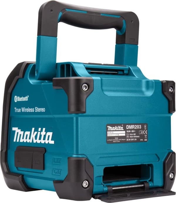 Makita DMR203 10,8-18V Li-Ion Batteri Bluetooth-högtalare - fungerar på nätström och batteri
