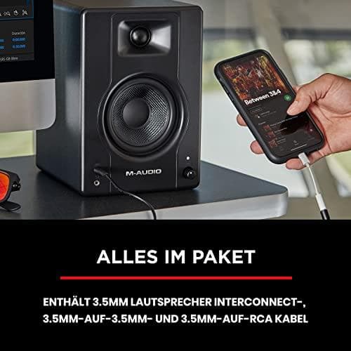 M-AUDIO BX4 högtalare Black Wired 50 W