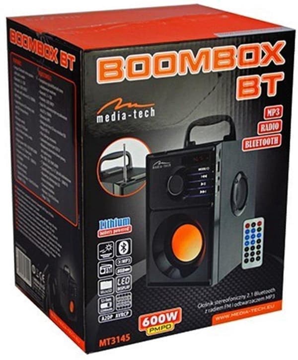 Media-Tech BOOMBOX BT 15 W Stereo bærbar højttaler Sort
