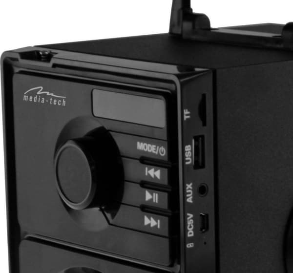 Media-Tech BOOMBOX BT 15 W Stereo bærbar højttaler Sort